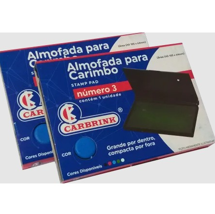 ALMOFADA CARBRINK N 3 C/TINTA VERM 171