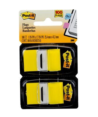 POST-IT 3M 25MMX43MM FLAGS 100F AMARELO