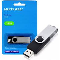 PEN DRIVE MULTILASER 16GB TWIST PD588