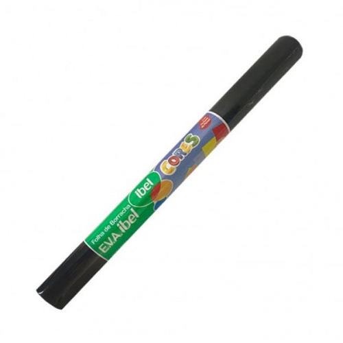 BORRACHA EVA IBEL 40X95 ROLO PRETO