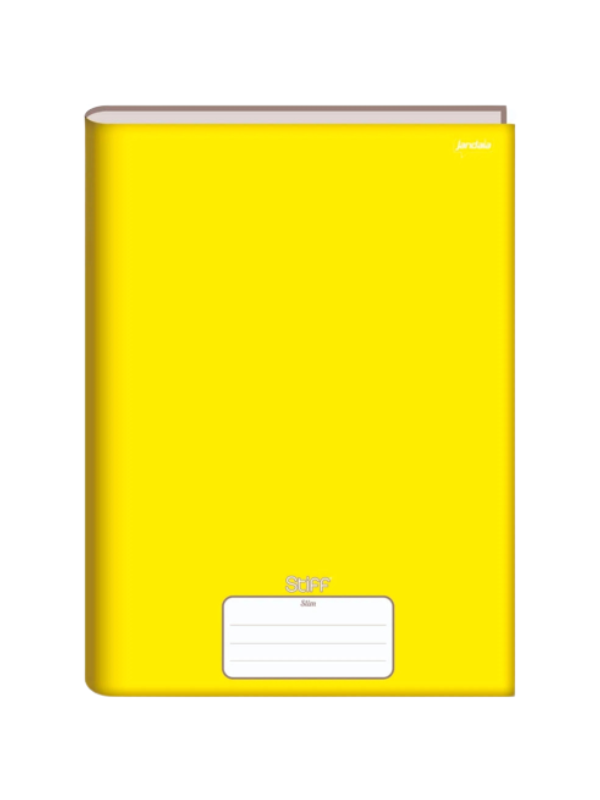 CADERNO JANDAIA 96 FOLHAS  BROCHURA UNIVIVERSITARIO STIF AMARELO 61