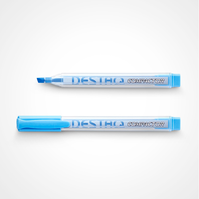 MARCA TEXTO COMPACTOR DESTAQ AZUL