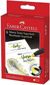 MARCA TEXTO FABER CASTELL GEL AMARELO 155707