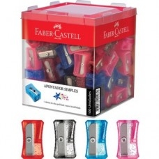 APONTADOR FABER CASTELL SIMPLES GLITZ 100GLIZF