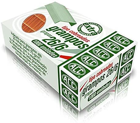 GRAMPO ACC 26/6 C/1000U ACO COBR EXTRA