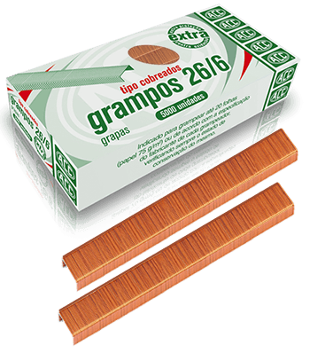 GRAMPO ACC 26/6 C/5000U ACO COBRE EXTRA