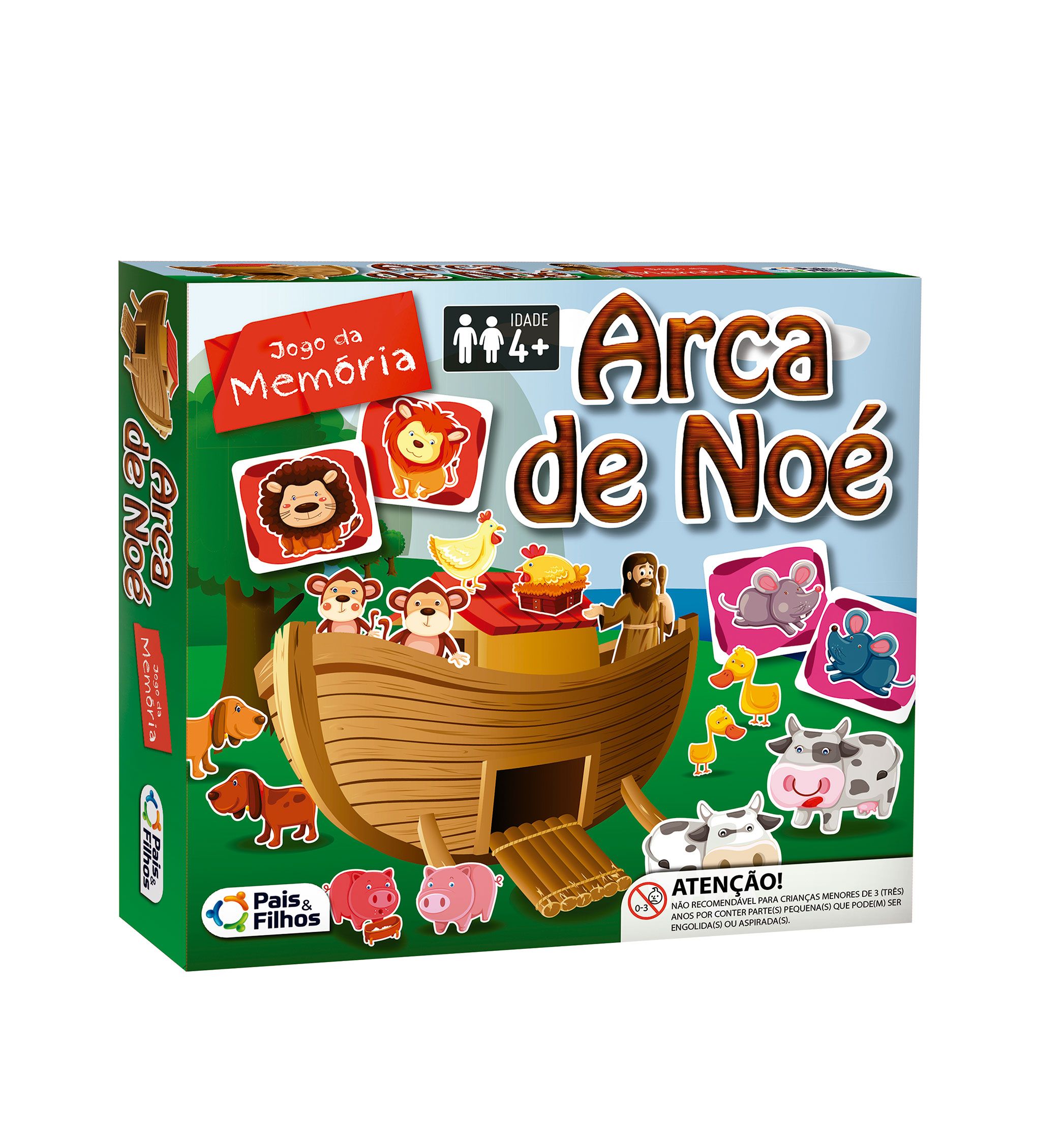 JOGO DA MEMORIA  ARCA DE NOE PAIS E FILHOS 2785