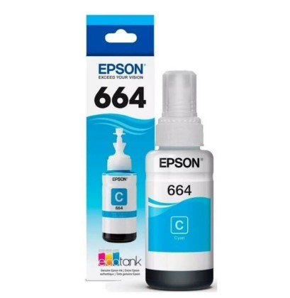 TINTA EPSON T664220 CIANO REFIL 70ML