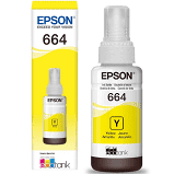 TINTA EPSON T664420 AMARELO REFIL 70ML