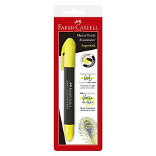 MARCA TEXTO FABER CASTELL BLISTER AMARELO GEL C/1 SM/1557