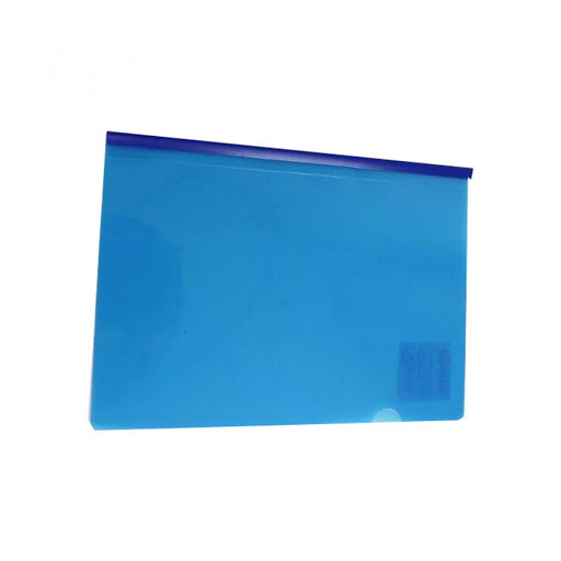 PASTA ALAPLAST COM CANALETA A4 AZUL