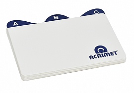 INDICE P/FICHARIO 3X5 ACRIMET