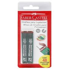 GRAFITE FABER CASTELL BLISTER 0.5 2B SM/TMG052B