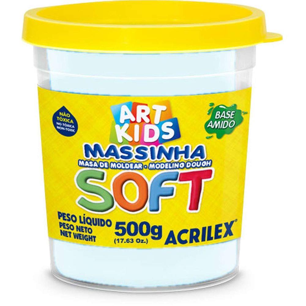 MASSA DE MODELAR SOFT 500G ACRIL 7350 418 BRANCO 