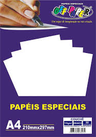 PAPEL COUCHE OFF PAPER 170G A4 50F BRANCO