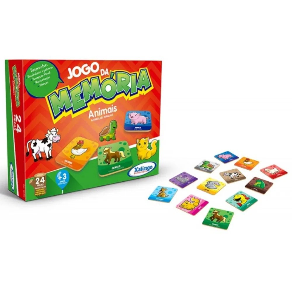 JOGO DA MEMORIA XALINGO ANIMAIS 5076-5