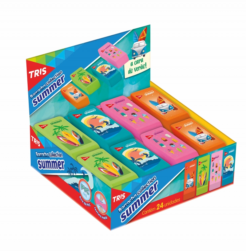 BORRACHA TRIS ESCOLAR SUMMER COLECTION 664293