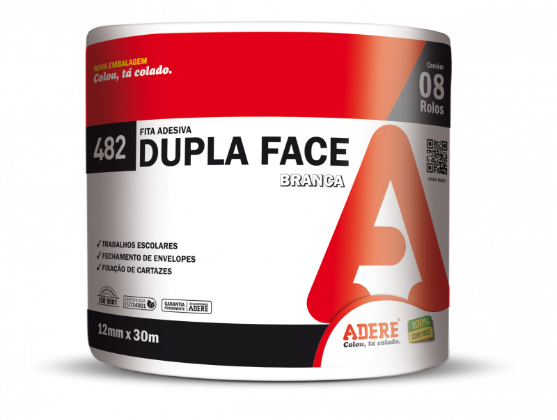 FITA DUPLA FACE ADERE 12X30 482