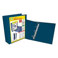 PASTA ACP PERSONNALITE REVESTIDO C/CRISTAL OFICIO 75MM 4ARGOLAS AZUL