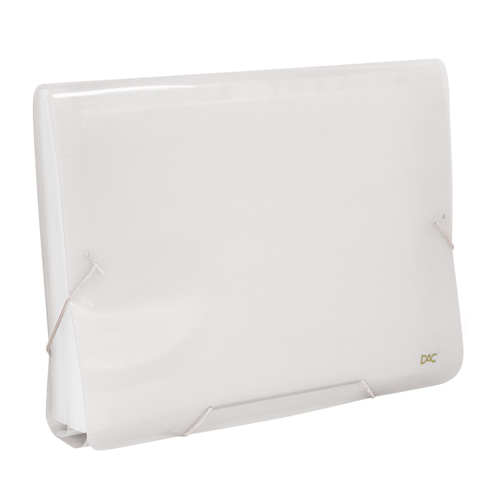 PASTA DAC SANFONADA 31 DIVISORIA ECONOMICA A4 6018PP TRANSPARENTE