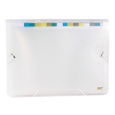 PASTA DAC SANFONADA 12 DIVISORIA 6090PP A4 TRANSPARENTE