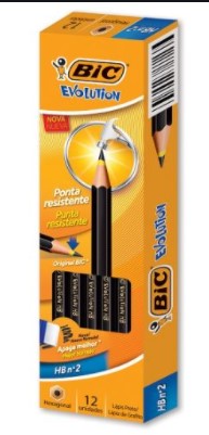 LAPIS BIC HB N.2 EVOLUTION HEXAGONAL S/BORRACHA 904329