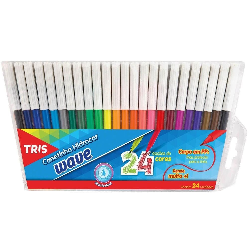 CANETA TRIS HIDROCOR C/24 WAVE 656175