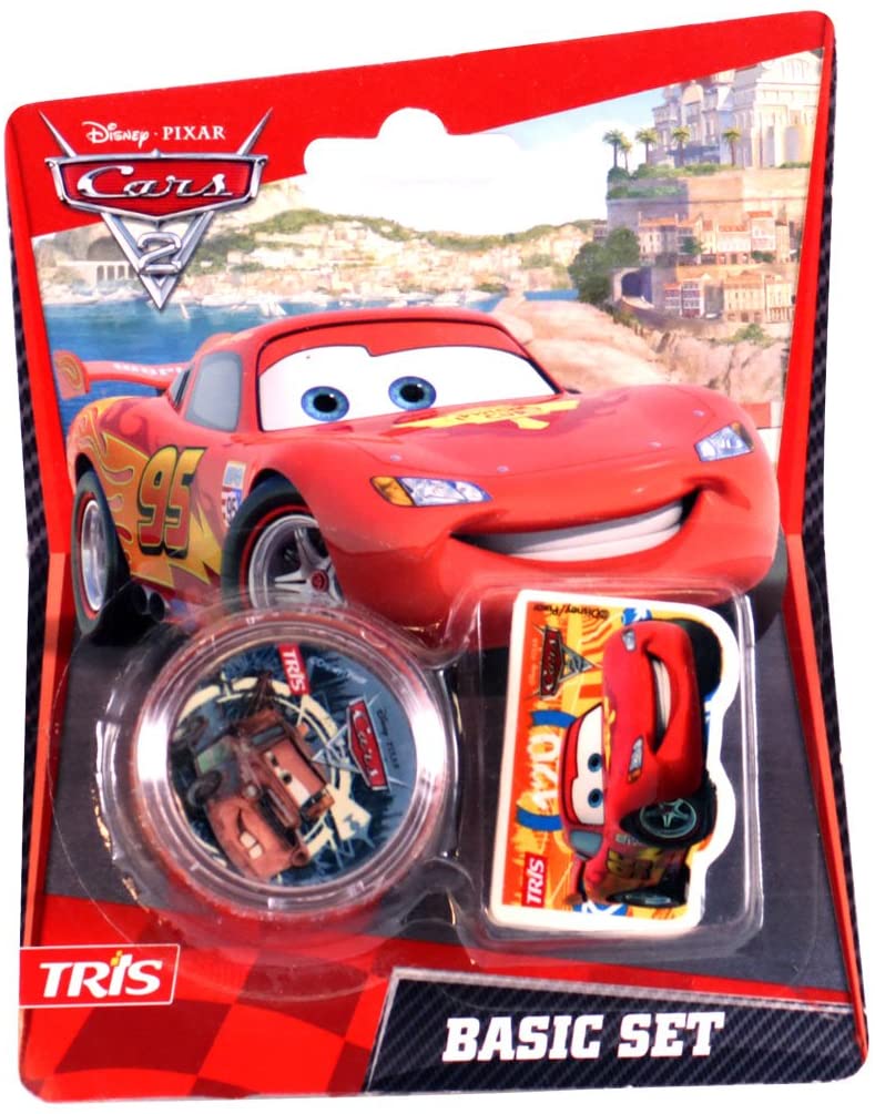 APONTADOR+ BORRACHA TRIS CARS BLISTER 656212