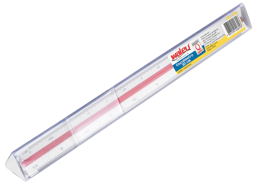 ESCALIMETRO WALEU TRIANGULAR 30CM