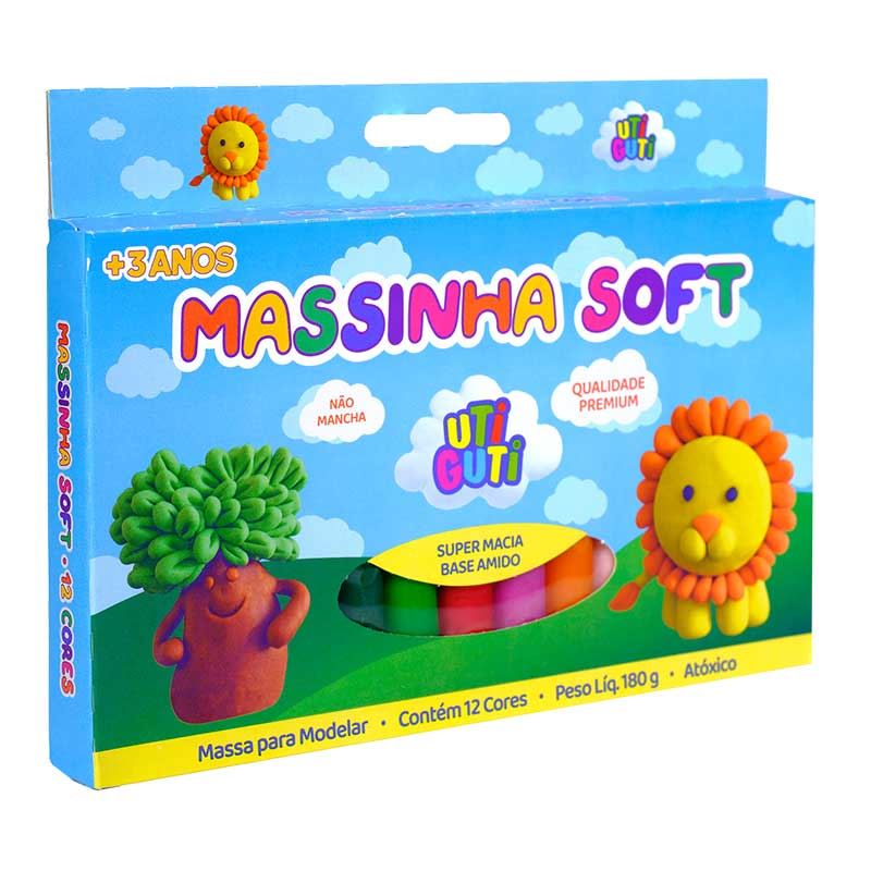 MASSA DE MODELAR UTI GUTI 180G SOFT C/12
