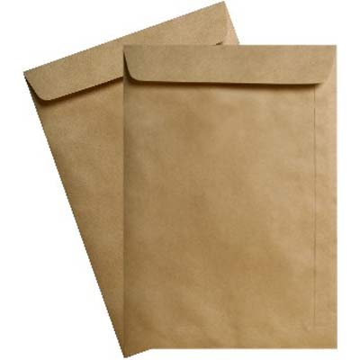 ENVELOPE SACO KRAFT NATURAL 80G 229X324 COM 100 UNIDADES