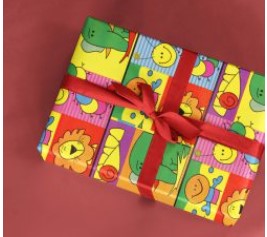 PAPEL PRESENTE VGESSELE C/10 FOLHAS ANIMAIS 135