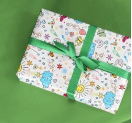 PAPEL PRESENTE VGESSELE C/10 FOLHAS RISCOS E RABISCOS 154