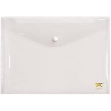 MALOTE DAC A4 C/BOTAO 653PP TRANSPARENTE