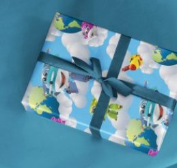 PAPEL PRESENTE VGESSELE C/10 FOLHAS AVIOES 155