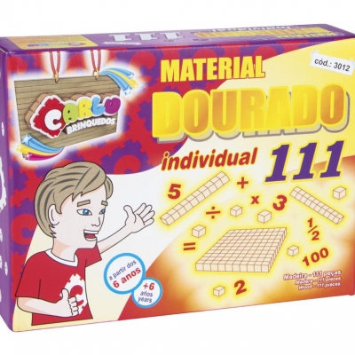 JOGO MATERIAL DOURADO CARLU 111PC CX PAP 3012