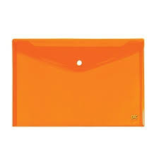 MALOTE DAC A4 C/BOTAO 653PP LARANJA