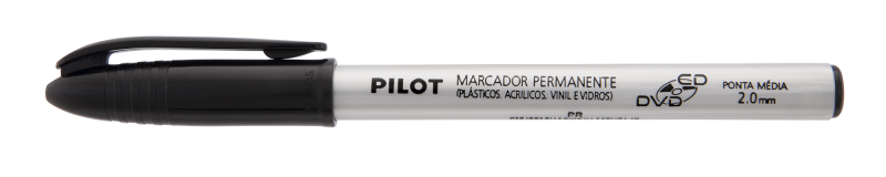 MARCADOR PERMANENTE CD/DVD PILOT 2M PRETO