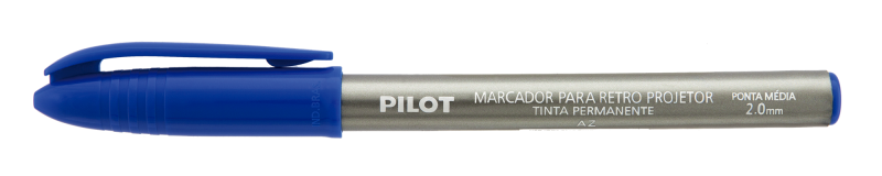 MARCADOR RETRO-PROJETOR 2MM PILOT AZUL
