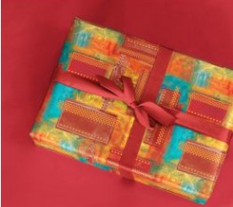 PAPEL PRESENTE VGESSELE C/10 FOLHAS PINTURA ABSTRATO 220