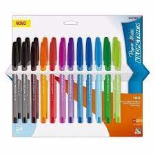 CANETA PAPER MATE KILOMETRICA 1.0 100 BLISTER C/24 SORTIDA