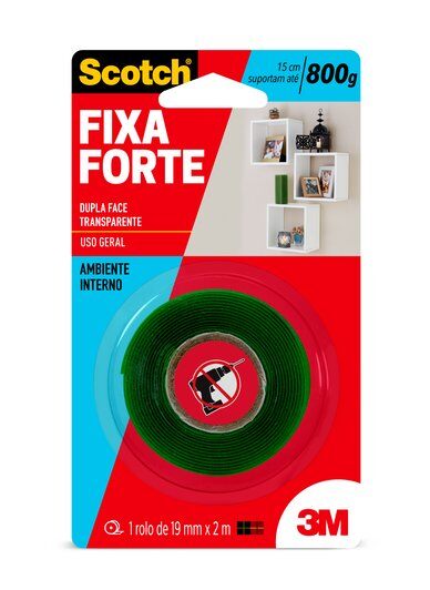FITA FIXA FORTE 3M 19X2M INTERNO