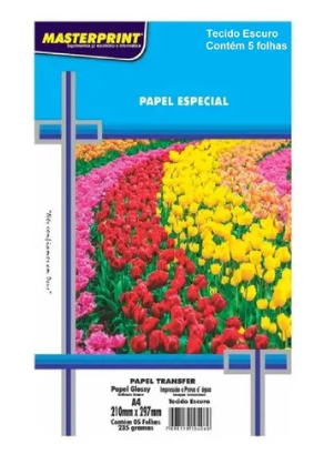 PAPEL TRANSF A4 160G MASTERPRINT T.CLARO 5F