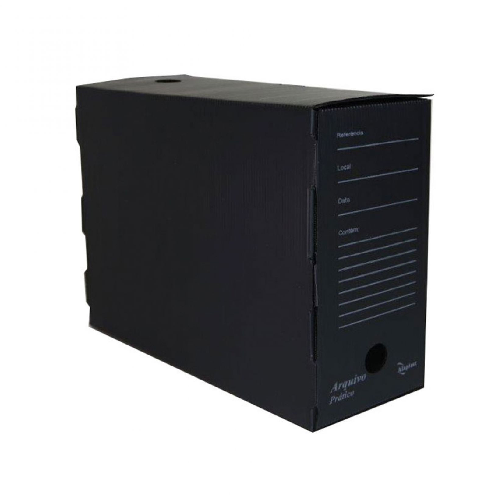 ARQUIVO MORTO ALAPLAST PRATICO OFFICE PRETO