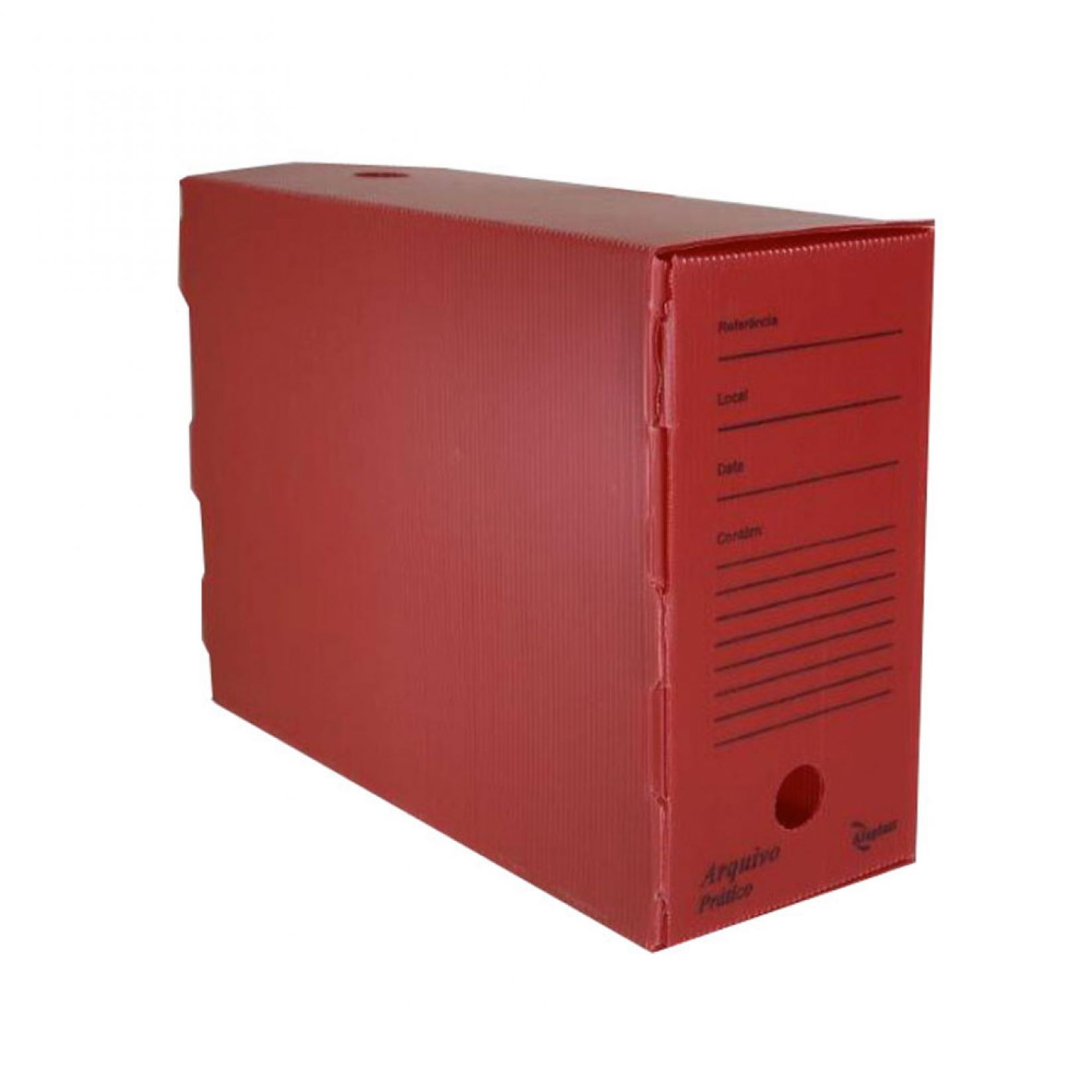 ARQUIVO MORTO ALAPLAST PRATICO OFFICE VERMELHO