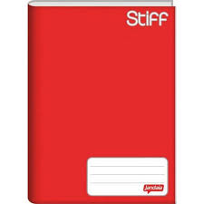 CADERNO JANDAIA BROCHURA 96 FOLHAS STIFF VERMELHO