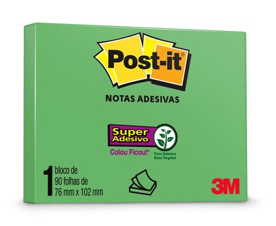 POST-IT 3M 76X102 RECICLADO 90F VERDE