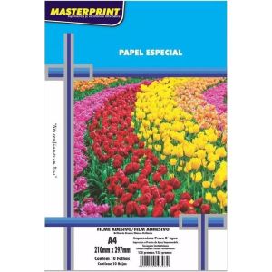 PAPEL FOTO A4 150G MASTERPRINT ADESIVO VINIL 10FOLHAS