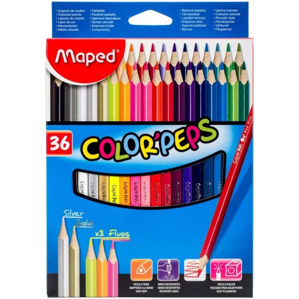 LAPIS DE COR MAPED COLOR PEPS C/36 CORES