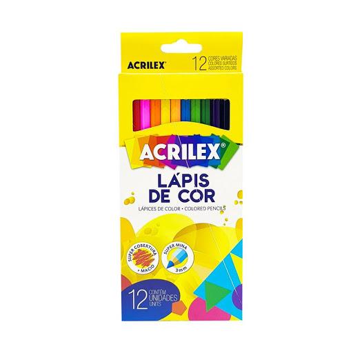 LAPIS DE COR ACRILEX 12 CORES BR 9692